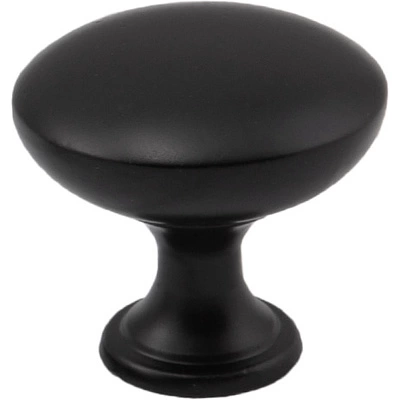 Ручка меб. кнопка мет. TERNI черный AKS - фото 1