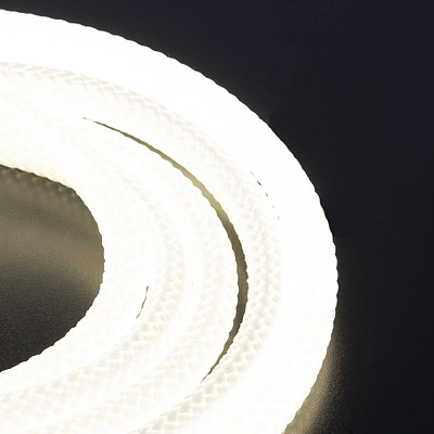 Светодиодная веревка 15W/m, 24V, 20мм, IP65, нейтральный белый (4000K) - 5м, AKS - фото 3