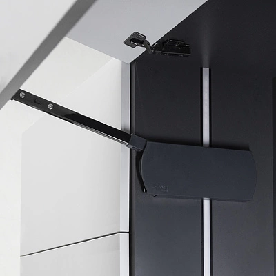 Подъемный механизм верхний M с доводчиком на две двери PRIME by AKS ZEVS графит - фото 7