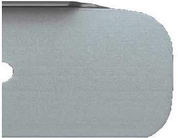 Планка торцевая к столешнице 28 ALPO 106 правая алюминий REJS - фото 1