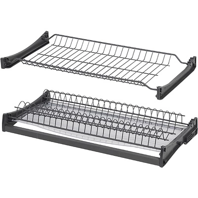 Сушка для посуды 600 HUGO с профилем, графит AKS - фото 1