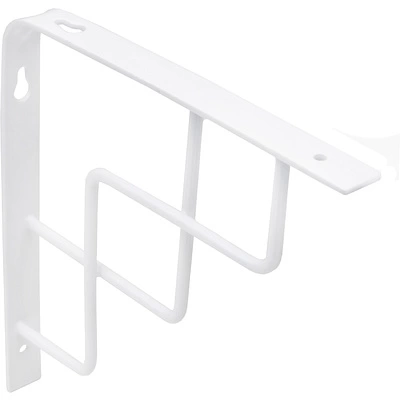 Полкодержатель мет. QUADRO 150*150*20*3, белый AKS - фото 1