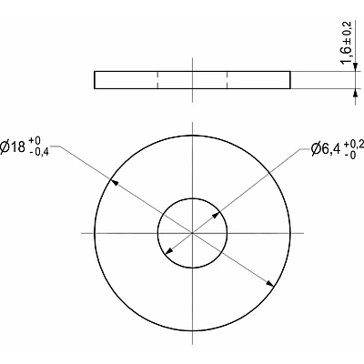 Шайба плоская увеличенная d6 DIN9021 (1кг=430шт) AKS - фото 2