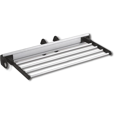 Выдвижная вешалка для брюк крепл.бок./левое, хром/черный AKS - фото 1