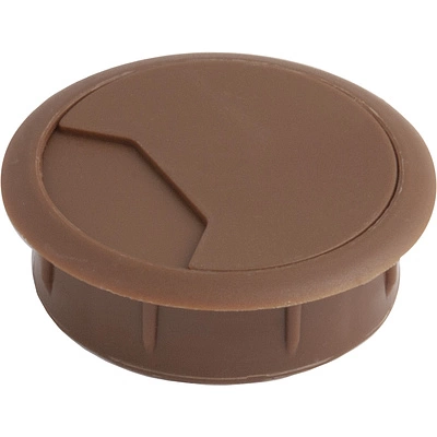 Пропуск кабельный пластик D60мм орех (888) LEBA - фото 1