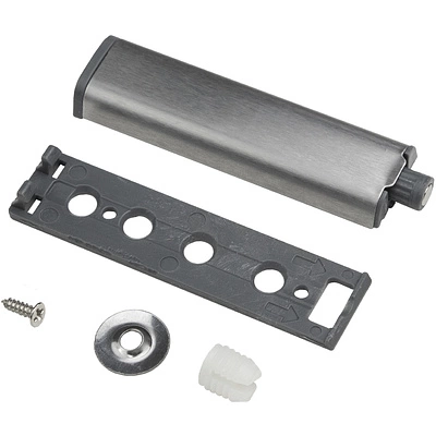 Механизм push-to-open наконечник магнитный накладной серый AKS металлический корпус - фото 3