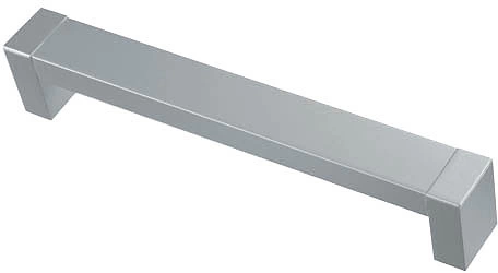 Ручка меб. скоба пластик. PS18/C18 96 металлик+металлик AKS без саморезов - фото 3