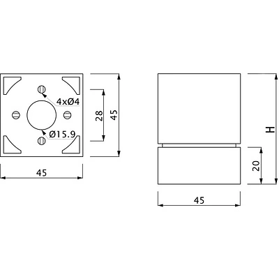 Опора меб. пласт. NMK 100 h100 регул. венге РП - фото 2