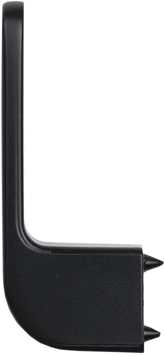 Крючок меб. однорожковый мет. START черный матовый AKS - фото 3