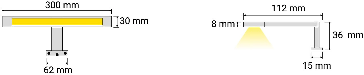 Светильник светодиодный SIMETO, 12V, 4000K, на ножке, с датчиком на касание, GLS - фото 2