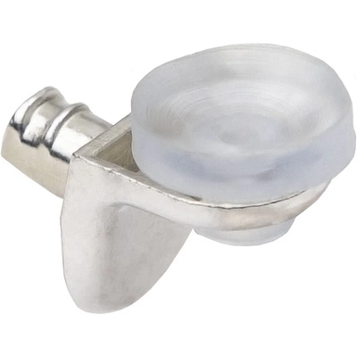 Полкодержатель для стекла мет. SEKURA 0.8 никель (1 уп. = 20 шт.) AKS - фото 1