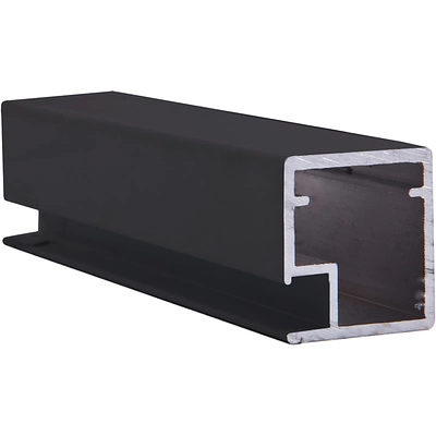 Профиль алюминиевый для рамочных фасадов Z-1 черный глянец (L-6000) АЛЮТЕХ (101.RAL9005) - фото 1