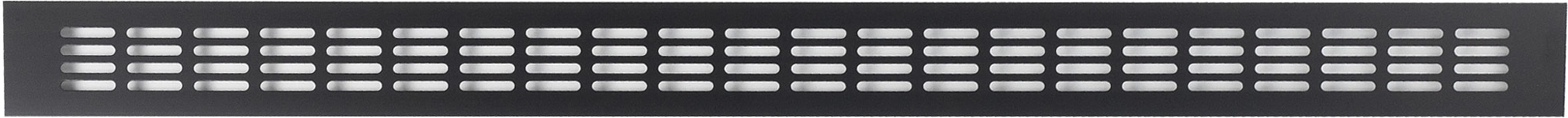 Решетка вентиляционная 800х60мм черная алюминий AKS - фото 3