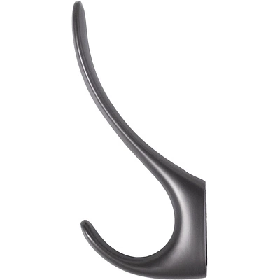 Крючок меб. двухрожковый мет. ROMA графит AKS - фото 3