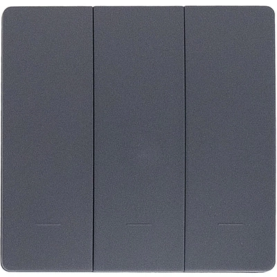 Выключатель кинетический, с реле, 3 клавиши, графит, с Wi-Fi, AKS - фото 1