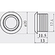 Выключатель сенсорный, с диммированием, врезной, 12V/24V, 60W/100W, синяя подсветка, цвет хром, AKS - фото 2