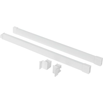 Рейлинг прямоугольный продольный Slimbox Evolution L-300 белый - фото 1