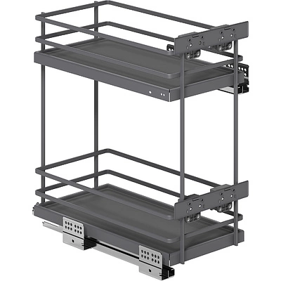 Выдвижная корзина-карго 400 FOCUS, графит PRIME by AKS - фото 1