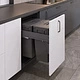 Выдвижные мусорные контейнеры 450 GEO X h600 (2*30LT), графит AKS - фото 5