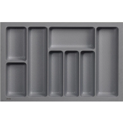 Лоток для столовых приборов 700 PIXEL 635*485, графит AKS тип 2 - фото 1