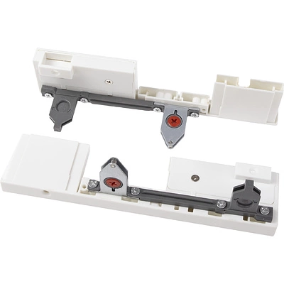 Держатель передней стенки внутреннего ящика H=175 Slimbox AKS белый с рейлингом на фасаде - фото 1