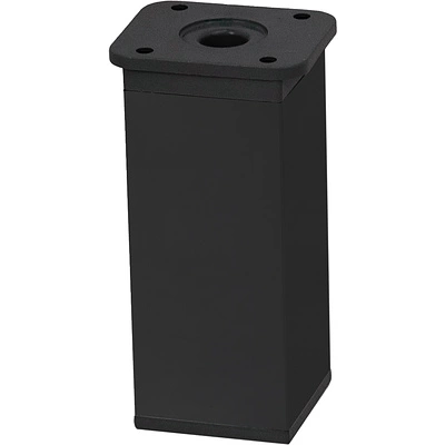 Опора меб. алюм. DAKP-27 h100 с регул. черный AKS - фото 1