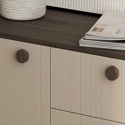 Ручка меб. кнопка деревянная TERRA ясень, AKS - фото 6