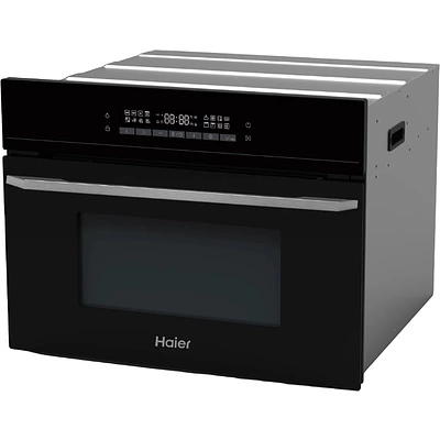 Компактный духовой шкаф с СВЧ Haier HMX-BDC399B - фото 3