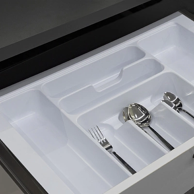 Лоток для столовых приборов 600 BASIC 540*430, белый AKS - фото 4