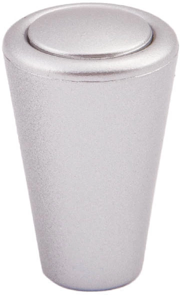 Ручка меб. кнопка пластик. PK03/K3 металлик AKS - фото 1