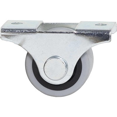 Ролик меб. с рез.ободом d25 h28 прямоходящий серый AKS - фото 3