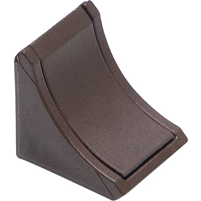 Уголок пластиковый радиусный 24*24 орех тёмный 1 (уп/500шт) AKS - фото 1