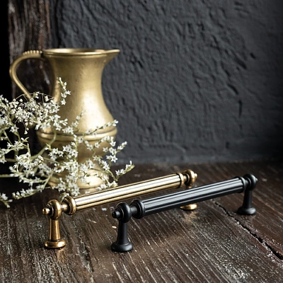 Ручка меб. скоба мет. ADAM 128 античная латунь, AKS - фото 6