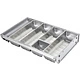 Вкладыш 30/450 шуфлядный металлический Organizer нержавеющая сталь (423*280*65) AKS - фото 1