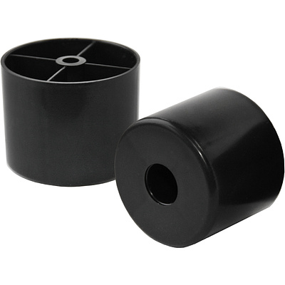 Опора меб. пласт. d40 h20 чёрный РП - фото 2