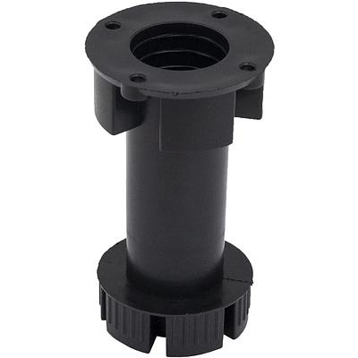 Опора кухонная пласт. h100 двусоставная, черный AKS (1 уп. = 300 шт.) - фото 1