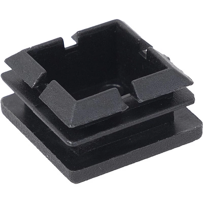 Заглушка для квадр. трубы 25*25 QUADRO, черный AKS - фото 1