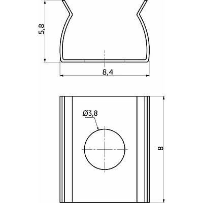 Держатель для профиля NAVI, AKS - фото 2