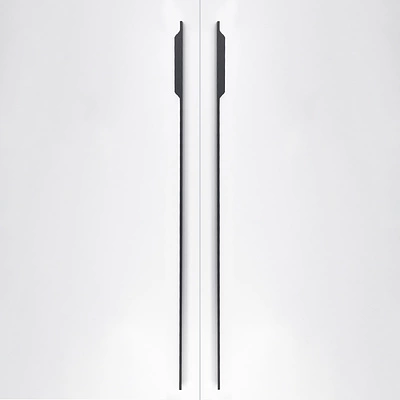 Ручка меб. скоба алюм. ANDROMEDA 1056/1200 черный матовый, AKS (левая) - фото 4