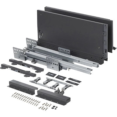 Система ящиков Slimbox Evolution L-500 H=167 PUSH TO OPEN ДСП16мм графит - фото 5