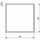 Труба квадр. L-3000 25*25 (1,4кг/1,0мм) QUADRO, хром AKS - фото 2