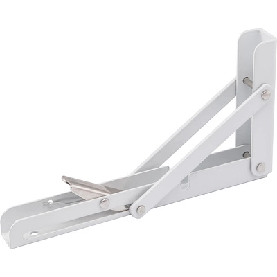 Полкодержатель складной 400 белый AKS (Модель 1) - фото 3