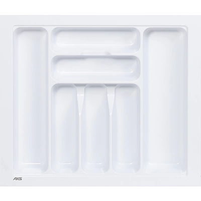 Лоток для столовых приборов 600 BASIC 540*485, белый AKS - фото 1