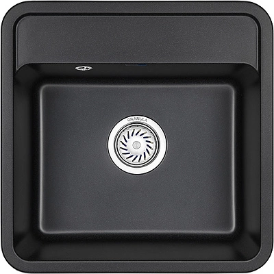 Мойка кварцевая, квадратная, ST-5001, 500*500мм, черный, Granula - фото 1