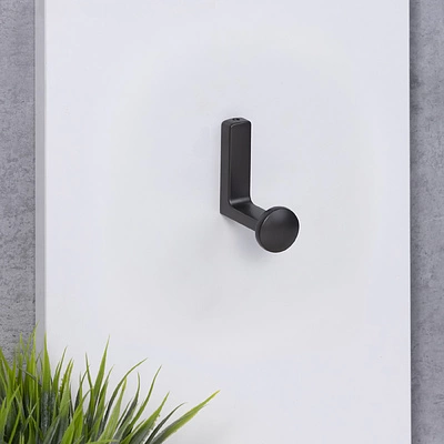 Крючок меб. однорожковый мет. KING графит AKS - фото 8