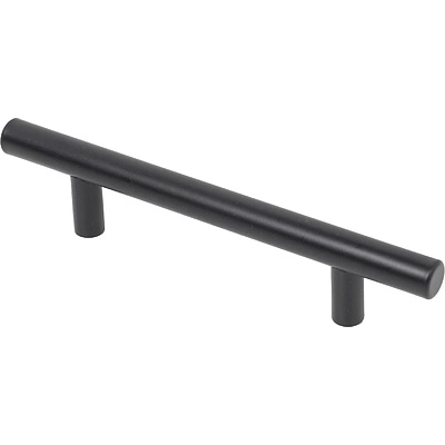 Ручка меб. релинговая 128/188 полая сталь черный матовый, AKS - фото 1