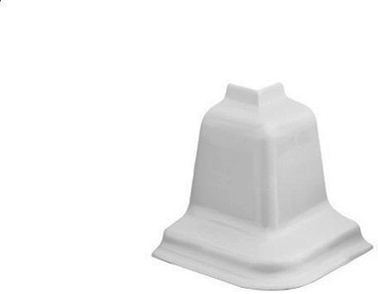 Уголок ПВХ наружный к плинтусу 127 алюминий Rehau - фото 1