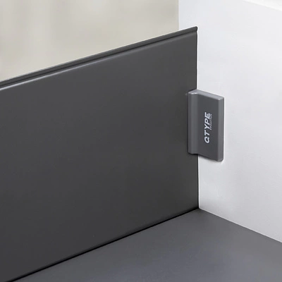 Комплект ультратонких боковин Qtype Evolution L-500 H=148 графит ДСП16мм - фото 3