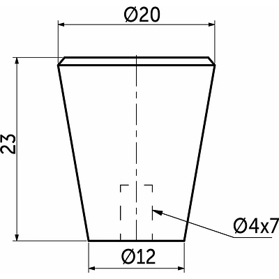 Ручка меб. кнопка мет. BELL черный матовый, AKS - фото 5