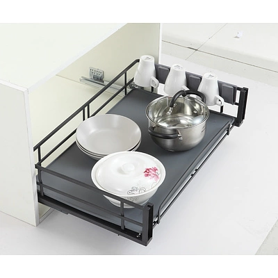 Выдвижная корзина 800 DARK LINE, черный AKS - фото 3